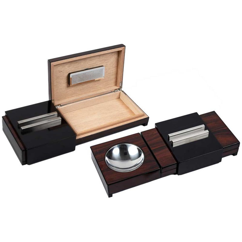 Luxury Ashtray with Humidor & Humidifier
