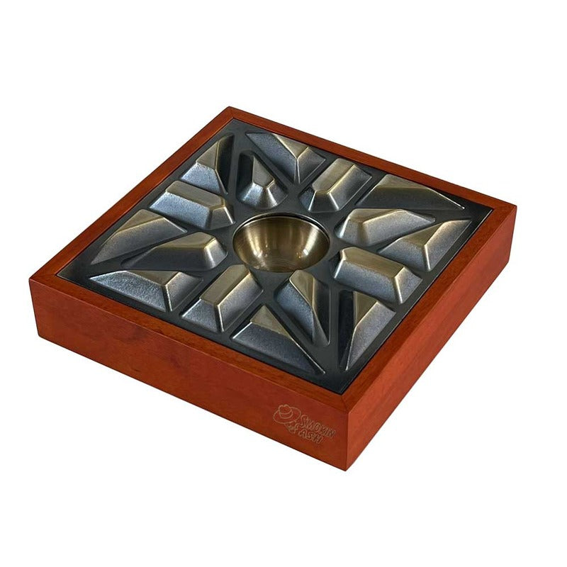 Urban Smokin Ashtray with Wood Base