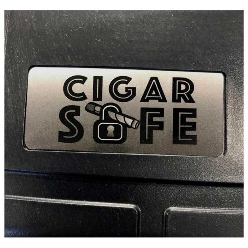 Portable Black Travel Humidor Case with Foam Beds & Humidifier