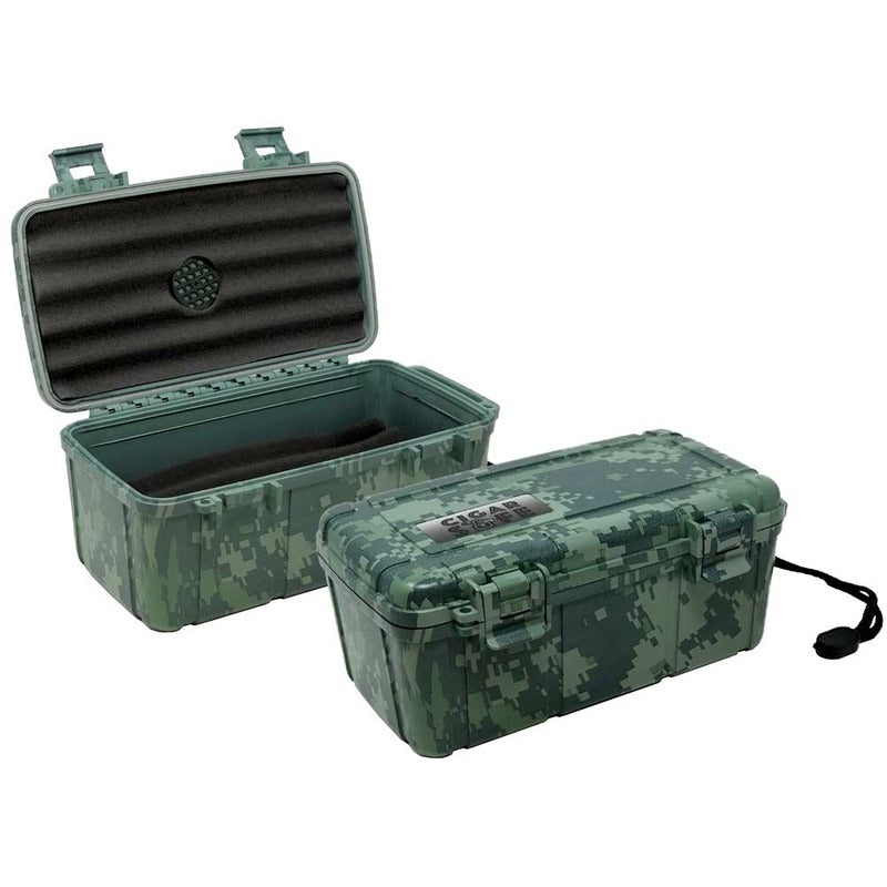 Camouflage Travel Humidor with Humidifier