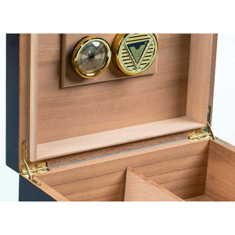 Luxury Cherry Wood Humidor Gift Set with Cutter & Ashtray