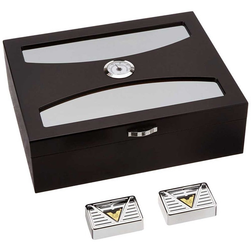 Delano Luxe Matte Humidor with UV Glass