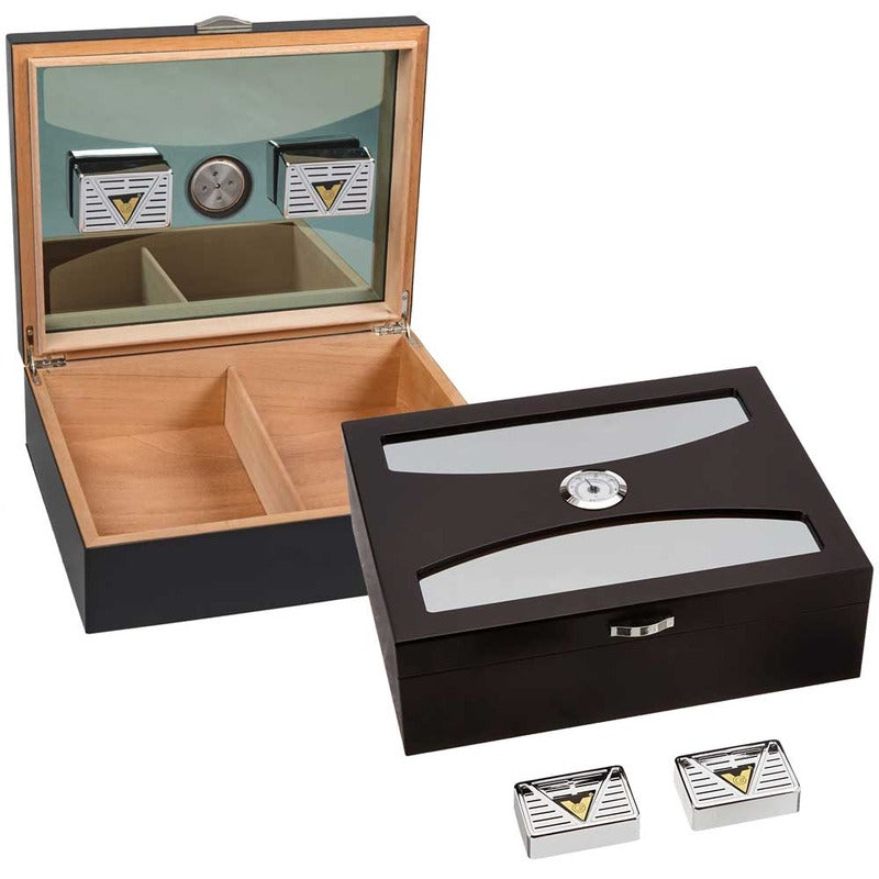 Delano Luxe Matte Humidor with UV Glass