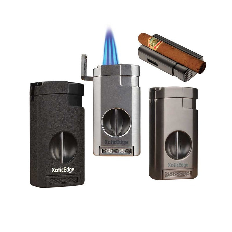 Lumina Elite Triple Flame Lighter with Cutter