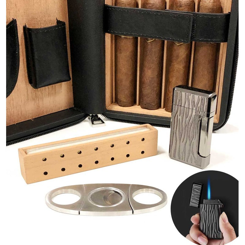 Premium Leather Travel Case for 4-8
