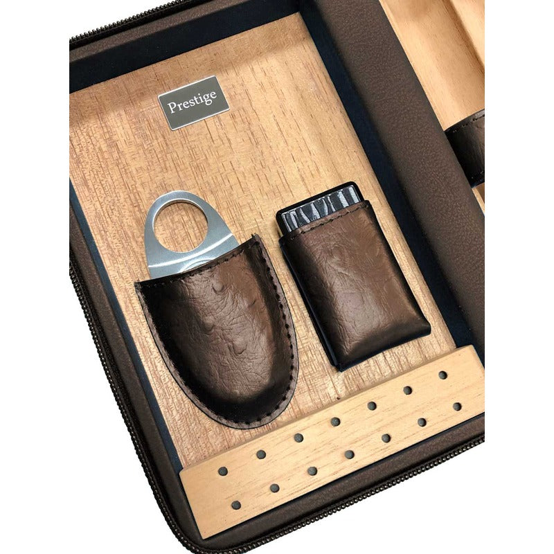 Premium Leather Travel Case for 4-8