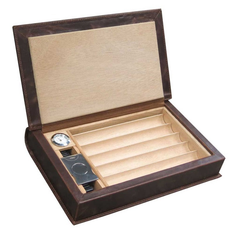 Luxury Leather Book-Style Travel Storage Set