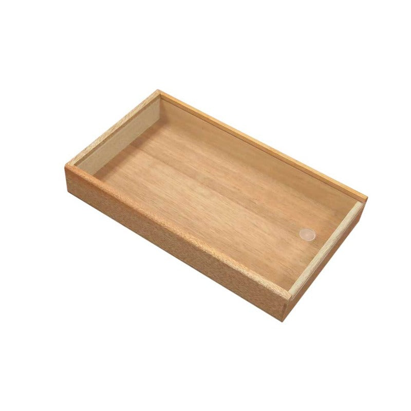 5-Slot Wooden Storage with Clear Slide Top