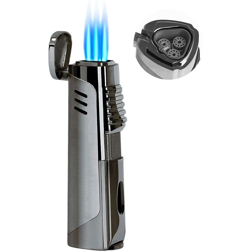 Pinnacle Gunmetal Triple Flame Torch