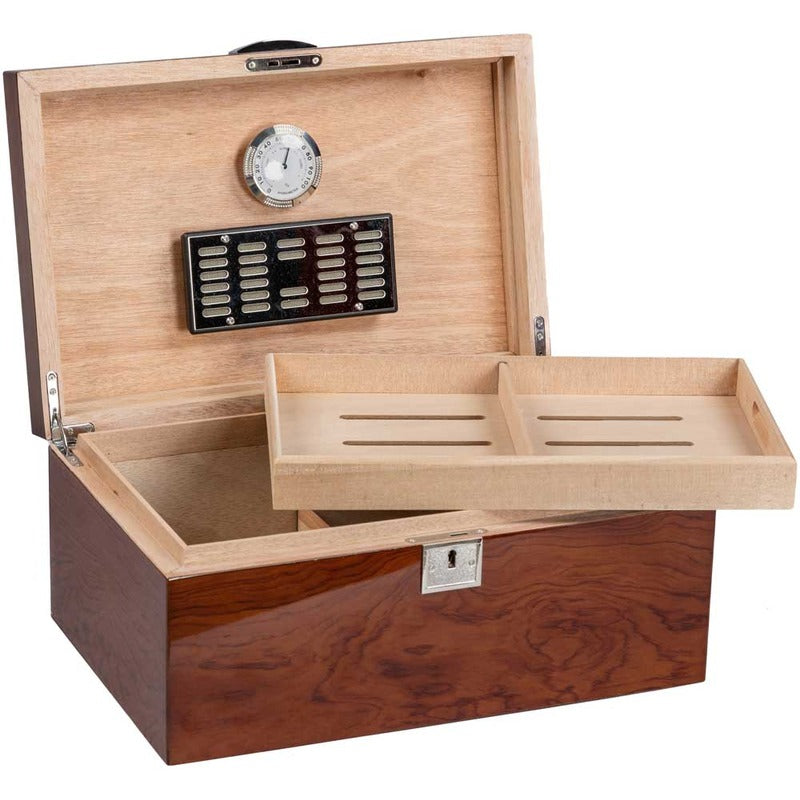 Princeton Bubinga Luxe Storage Case with Digital Humidity Control
