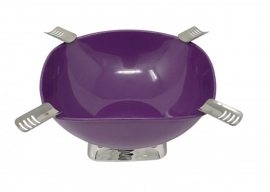 Metallic Purple Round Ashtray