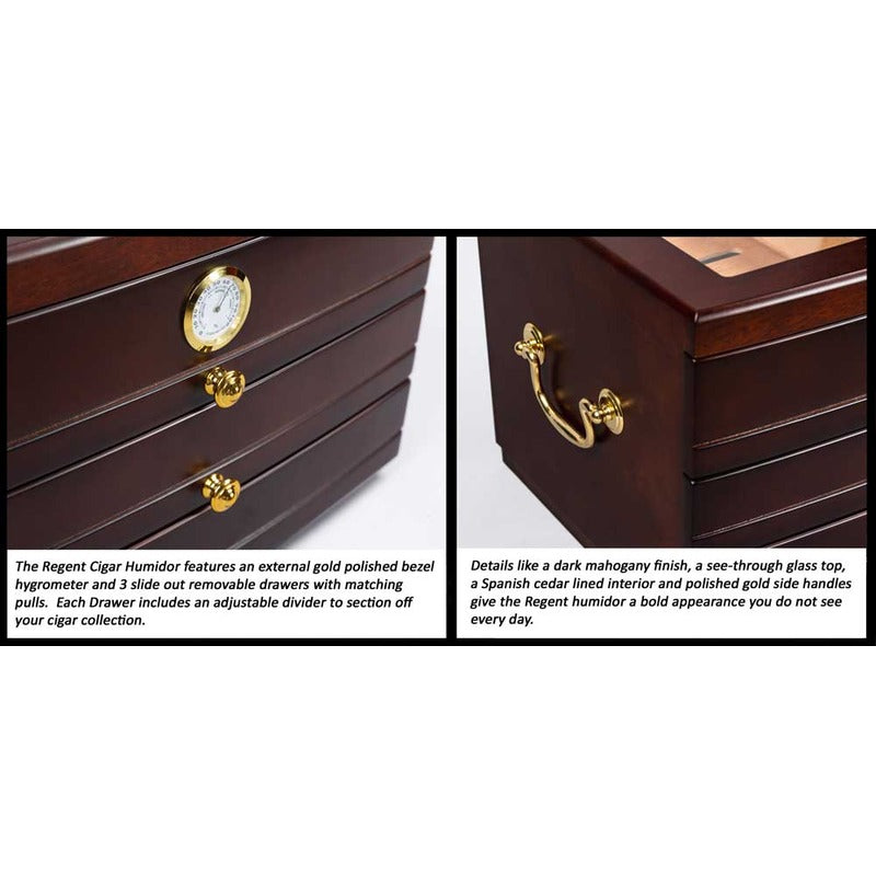 Regent Luxe Storage Box with Glass Top