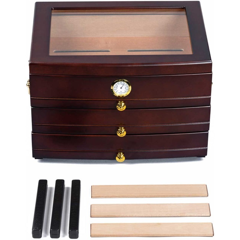 Regent Luxe Storage Box with Glass Top
