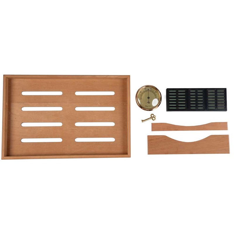Stetson Luxe High Gloss Storage with Leaf Inlay