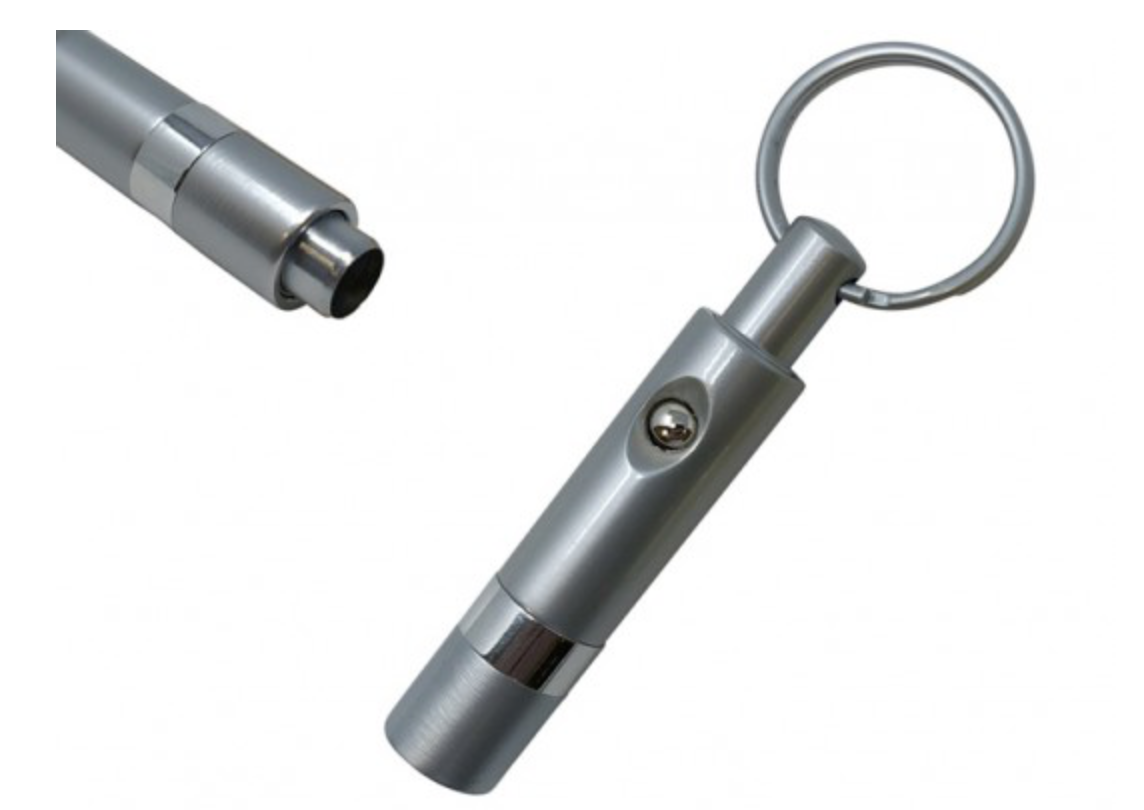 PUSH BUTTON RETRACTABLE PUNCH (SILVER)