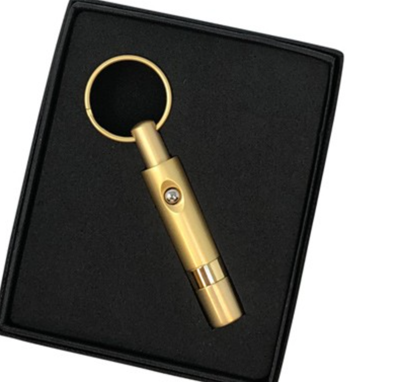 PUSH BUTTON RETRACTABLE PUNCH (GOLD)