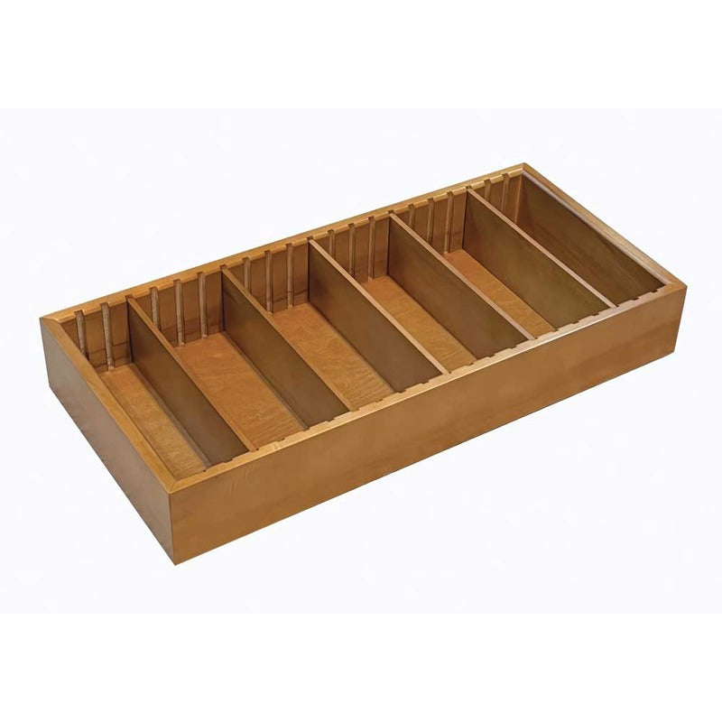 Wooden Organizer Tray – 100 Count with Dividers