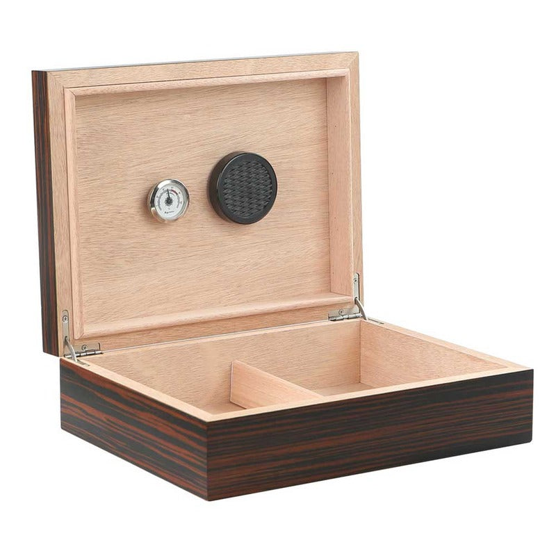 Luxury Low Profile Humidor with Spanish Cedar & Humidifier