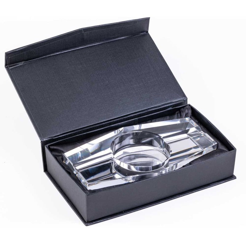 Hexagon Crystal Ashtray with Gift Box