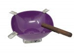 Metallic Purple Round Ashtray