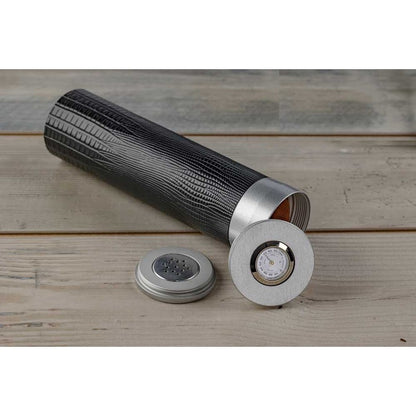 Luxury Leather Humidor Case with Magnetic Hygrometer & Cutter