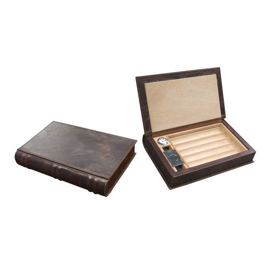 Luxury Leather Book-Style Travel Storage Set