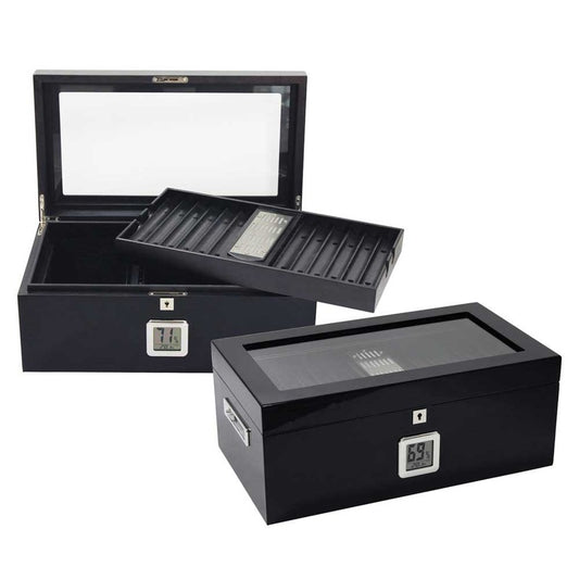 Raven Luxe Humidor with Hygrometer