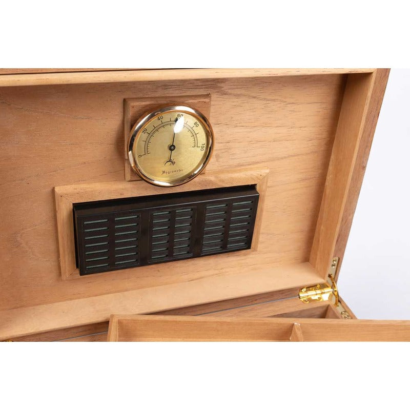 Stetson Luxe High Gloss Storage with Leaf Inlay