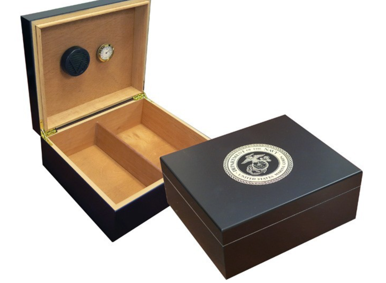 MARINES CIGAR HUMIDOR (BLACK)