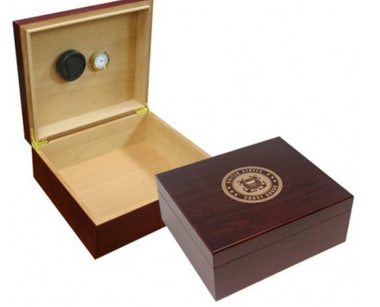 COAST GUARD CIGAR HUMIDOR (CHERRY)
