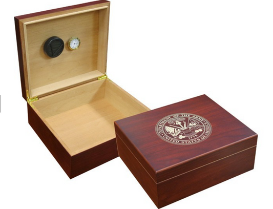 ARMY CIGAR HUMIDOR (CHERRY)