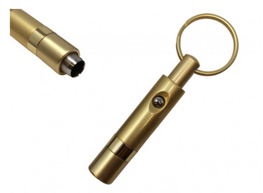 PUSH BUTTON RETRACTABLE PUNCH (GOLD)