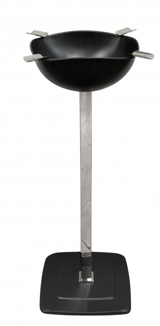 QUADRANGLE STANDING ASHTRAY (BLACK MATTE)