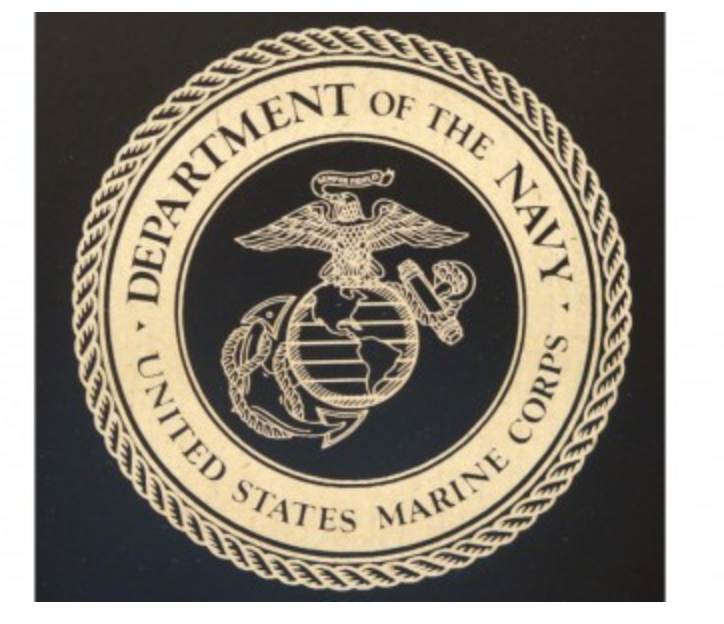 MARINES CIGAR HUMIDOR (BLACK)